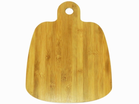 Paddle shaped bamboo cutting board